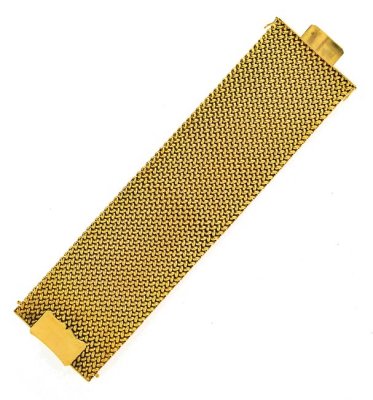 18K yellow Gold Wide Bracelet(Mens) ( Men`s Bracelets )