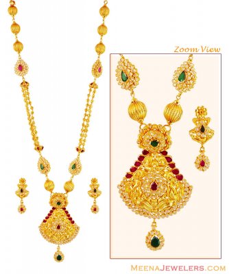 Designer Gold Necklace Set ( Gold Designer Sets )