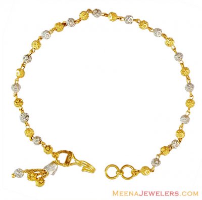 22K Gold Balls Bracelet ( Ladies Bracelets )