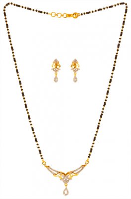 22K Gold Fancy Mangalsutra Set  ( Gold Mangalsutra Sets )