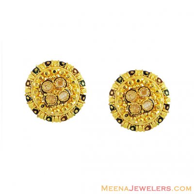 22K Indian Meenakari Gold Tops ( 22 Kt Gold Tops )