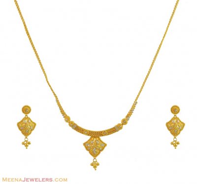 Two Tone Necklace Set ( Light Sets )