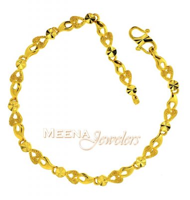 22K Gold Indian Bracelet ( Ladies Bracelets )