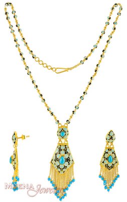 Gold Designer Necklace Set ( Gold Designer Sets )