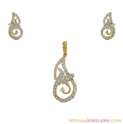 Genuine Diamond Pendant Set ( Diamond Pendant Sets )