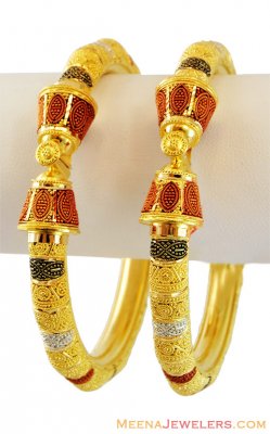 22k Gold Nice Filigree Kada (1 Pc) ( Kadas )