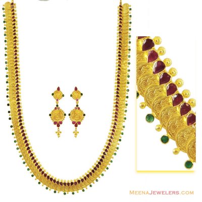 22k Traditional Kasu Mala(Set) ( Combination Necklace Set )