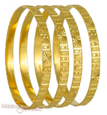 22Kt Gold Bangles ( Set of Bangles )