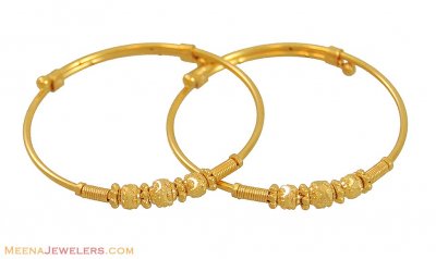 22k Gold Baby Bangles ( Baby Bangles )