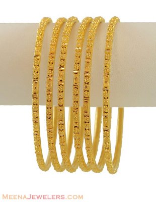 Set of 6 Churis (22K Gold) ( Set of Bangles )