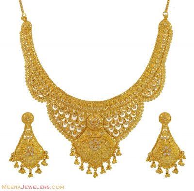 22kt  Polki Gold Set ( 22 Kt Gold Sets )