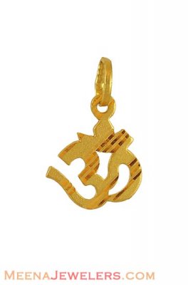 22K Holy Om Pendant ( Om Pendants )