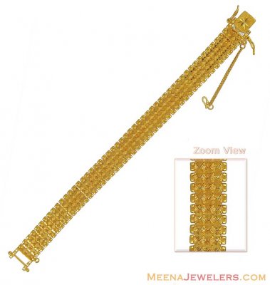 Mens bracelet in 22k gold ( Men`s Bracelets )