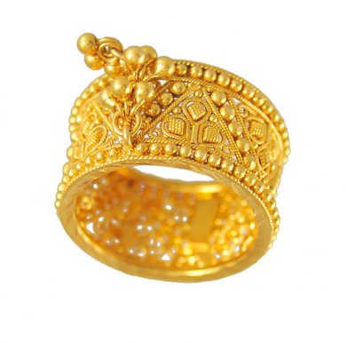 22Kt Ladies wide band ( Ladies Gold Ring )