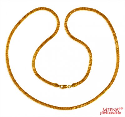 22K Gold Round Chain ( Plain Gold Chains )