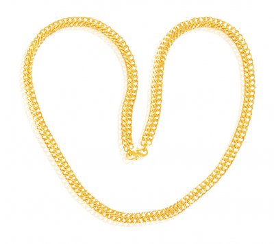 Flat 22K Gold Chain ( Men`s Gold Chains )