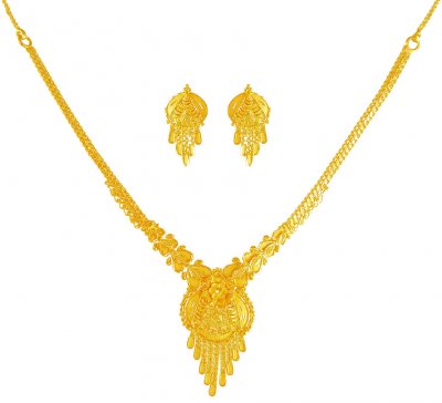 22K Gold Necklace set ( Light Sets )