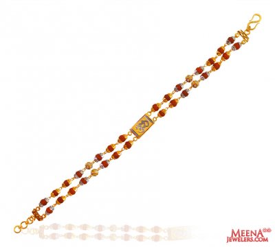 22k Gold Rudraksh Bracelet  ( Men`s Bracelets )