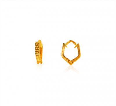 22Kt Gold Fancy Earrings ( Hoop Earrings )