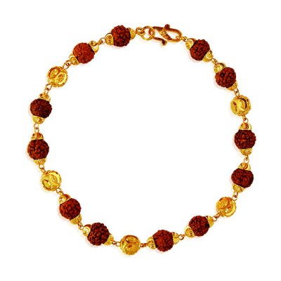 22KT Gold Rudraksh Bracelet ( Men`s Bracelets )