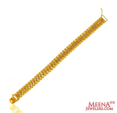 22K Rhodium Mens Bracelet ( Men`s Bracelets )