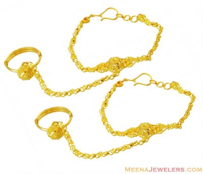 Fancy 22K Kids Gold Bracelet ( 22Kt Baby Bracelets )