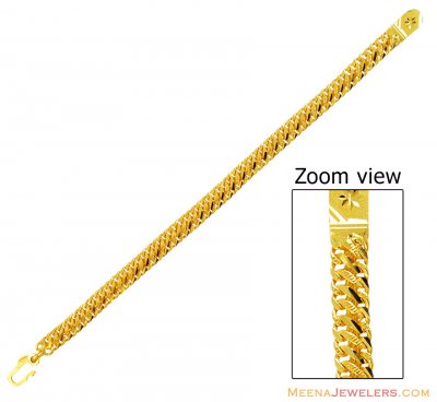 22k Mens Solid Bracelet  ( Men`s Bracelets )