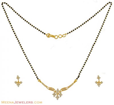 22k Stones Mangalsutra Set ( Gold Mangalsutra Sets )