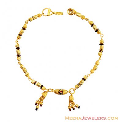 Gold Meenakari Bracelet 22k   ( Ladies Bracelets )