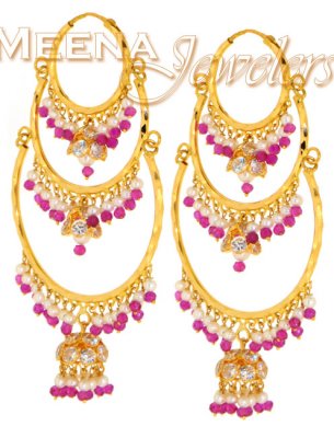 22Kt Gold Exquisite Earrings ( Exquisite Earrings )