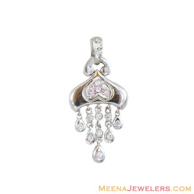 18K White Gold Fancy  Pendant ( Fancy Pendants )