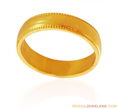 22K Gold Milgrain Band ( Wedding Bands )