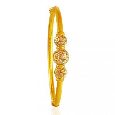 Two Tone Kada 22 Kt Gold ( Kadas )