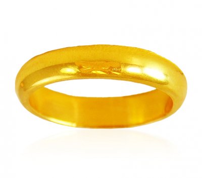 22K Gold Plain Band  ( Wedding Bands )