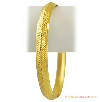 Light Weight Punjabi Kada  ( Mens Gold Kada )