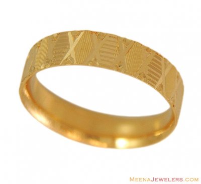 22Kt Gold Fancy Band ( Wedding Bands )