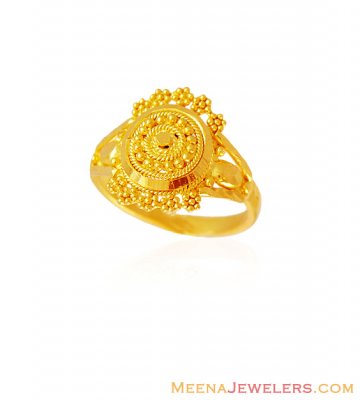 22K Gold Baby Ring ( 22Kt Baby Rings )