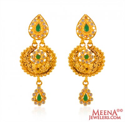 22k Gold Long Earrings ( Long Earrings )