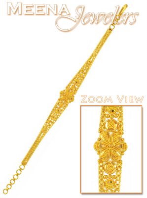 22Kt Gold Filigree Work Bracelet ( Ladies Bracelets )