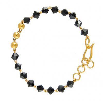 Combination Baby Bracelet(22k) ( Black Bead Bracelets )