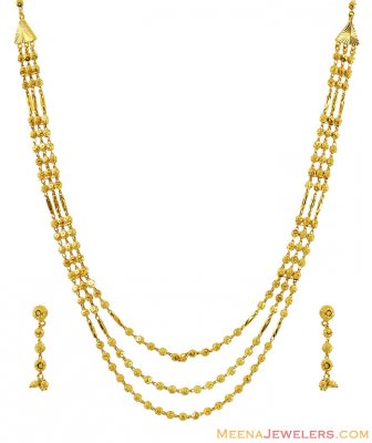 Fancy Balls Layered Necklace Set ( Light Sets )