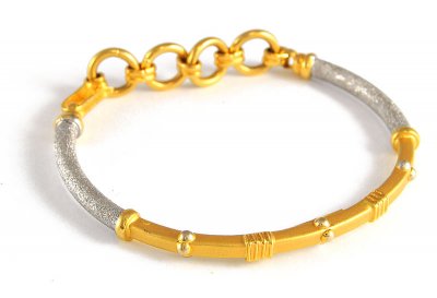 22Kt Gold 2 Tone Bangle ( Two Tone Bangles )