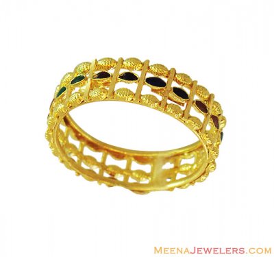 22Kt Gold Indian Band ( Ladies Gold Ring )