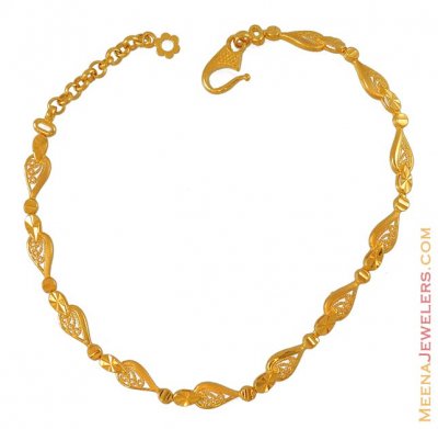 22K Gold Indian Bracelet ( Ladies Bracelets )