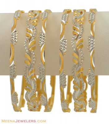 Laser Bangles Set (22 Karat Gold) ( Set of Bangles )