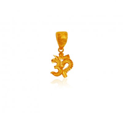 22k Gold OM Pendant ( Om Pendants )