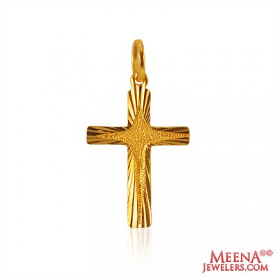 22K Gold Cross Pendant ( Jesus Cross Pendants )