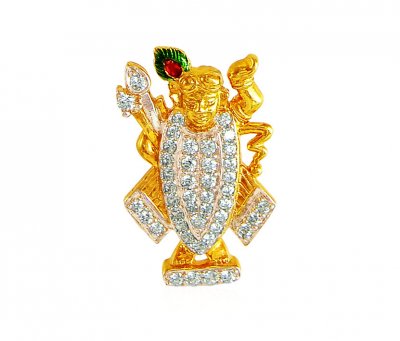 Lord Shrinathji 22K Gold Pendant ( Ganesh, Laxmi and other God Pendants )