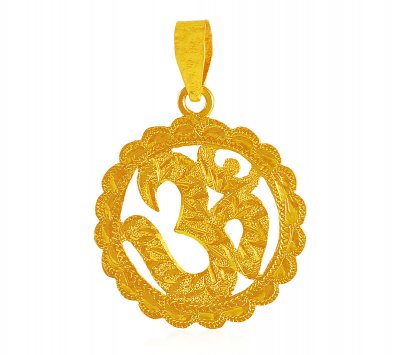 22 Karat Ohm Pendant ( Om Pendants )