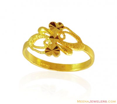 22K Gold Fancy  Ring ( Ladies Gold Ring )